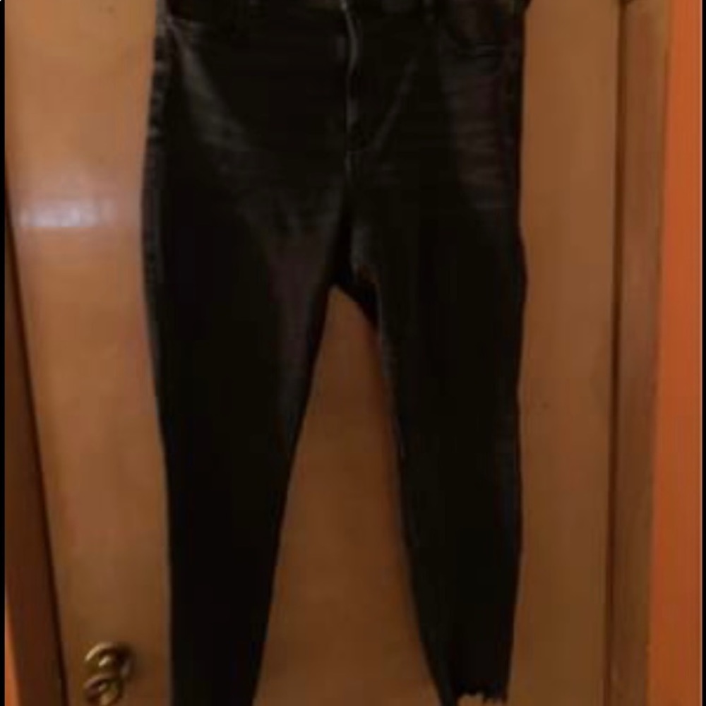 Super high rise jegging regular  color blue black
